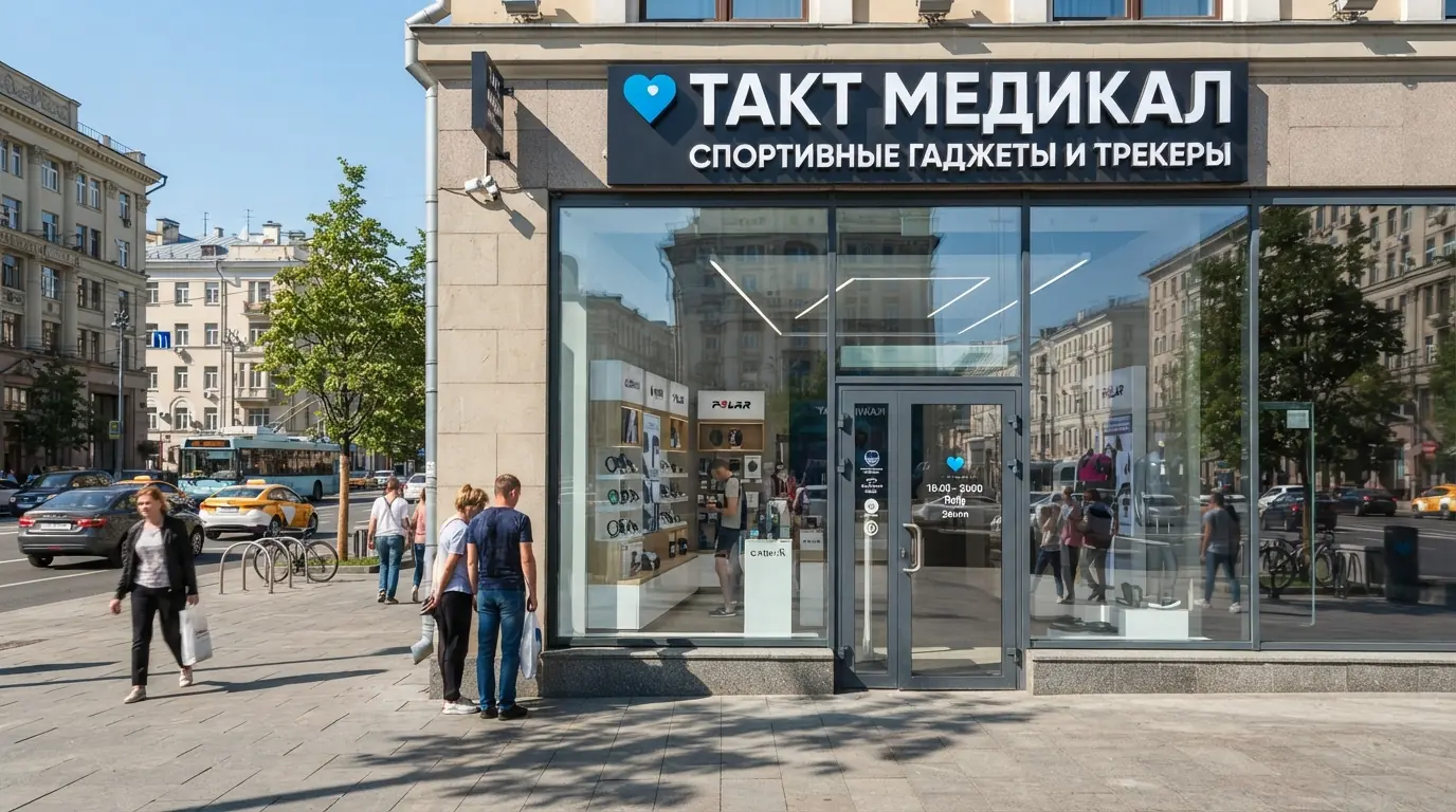 Фитнес трекер магазин фасад — Тёплое фасадное остекление зданий