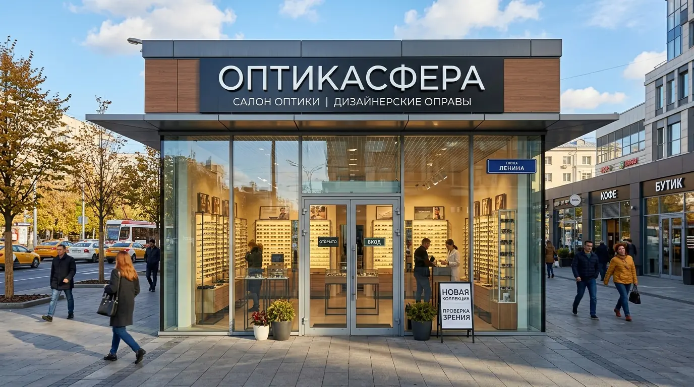 Оптика магазин проспект — Тёплое фасадное остекление зданий